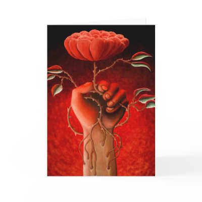 Rose Love Greeting Card by Surrealism
