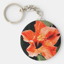 Rose of Sharon Hibiscus Key Chains