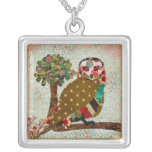 Rose Owl Serenity Necklace