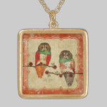Rose Owls Necklace necklaces