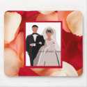 Rose Petal Photo Frame mousepads