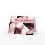 rose petals ~ our engagement cards