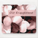 rose petals ~ our engagement mousepads