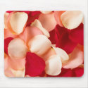 rose petals pink and red mousepads