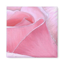 Rose petals square magnet