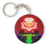 Rose Prayer Keychain