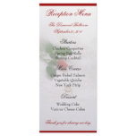 Rose Reception Menus rack cards