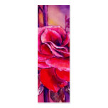 ROSE RED BOOKMARKS business cards