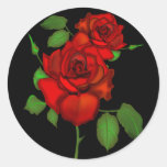 Rose Red Illustration Stickers