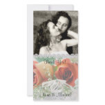 Rose Rings Wedding Photo Card photo cards