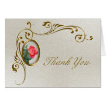 Rose Thank You Card