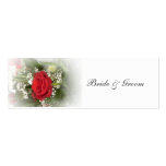 Rose Wedding Favour Tag business cards