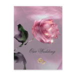 Rose Wedding Invitation postcards