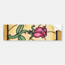 Rose Window Bumper Sticker