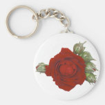 Rose with buds key chains