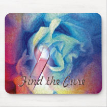 Rose with Vortex - Find the Cure mousepads