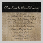 Rose Zebra Shadows Wedding Invitation invitations