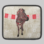 Rose Zebra White iPad Sleeve ipad sleeves
