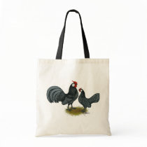 Rosecomb Blue Bantams Canvas Bags