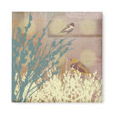 Rosegold Pussy Willow Bird Design Magnet