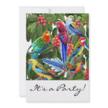 Rosella Parrots Customisable Invitation