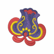 Rosemal  Tulip Embroidered Polo Shirt