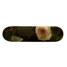 Roses and Berries - Pink Peace Rose Custom Skate Board