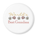 Roses and Daisies World's Best Grandma  magnets
