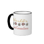 Roses and Daisies World's Best Grandma Coffee Mug