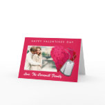 Roses and Dog Tags Valentines Day Card