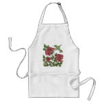 Roses and Hummingbird Apron