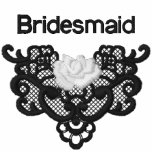 Roses and Lace -  Bridesmaid embroidered shirts
