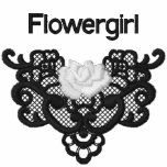 Roses and Lace -  Flowergirl embroidered shirts