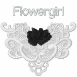 Roses and Lace -  Flowergirl embroidered shirts