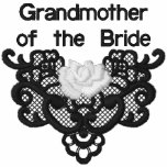 Roses and Lace -  Grandmother of Bride embroidered shirts