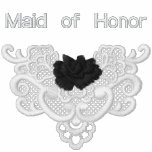 Roses and Lace -  Maid of Honour embroidered shirts