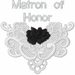 Roses and Lace -  Matron of Honour embroidered shirts