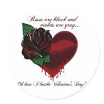 Roses Are Black Poem stickers