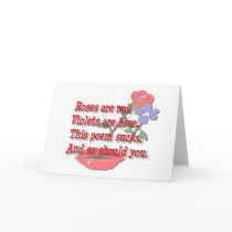 Roses Are Red...Blank