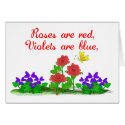 Roses are Red Garden Card Template