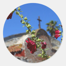 Roses at a missionary round stickers