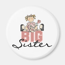 Roses Big Sister Tshirts and Gifts Refrigerator Magnet