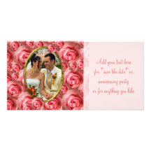 Roses Frame Customised Photo Card