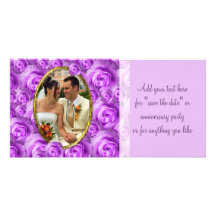 Roses Frame Photo Greeting Card