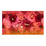 Roses Gift Tag business cards