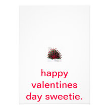roses, happy valentines day sweetie. invite