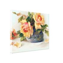 Roses in a Bowl Canvas Print