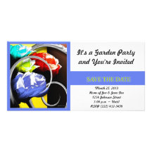 Roses in Abstract Save the Date Photo Card