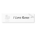 Roses in Vase bumper stickers