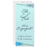Roses Invites (two-tone blue)